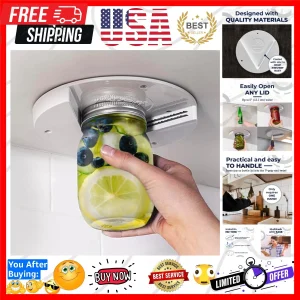 Jar Opener for Seniors - Under Cabinet Jar Openers for Weak Hands, Easy Grip,...