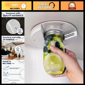 Easy Grip Jar Opener for Seniors - Under Cabinet Tool for Weak Hands, Arthritis