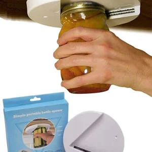 Under Cabinet Jar and Bottle Lid Opener for Weak Hands Manual Opener