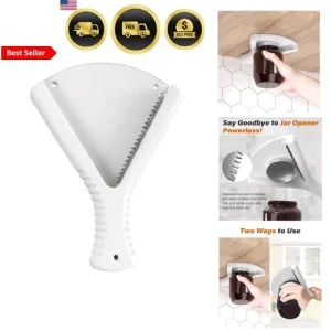 Jar Opener for Weak Hands Effortless Open Lids Under Cabinet Mount and Handheld