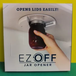EZ Off Jar Opener for Seniors Weak Hands Under Cabinet, Easy Grip, New Sealed
